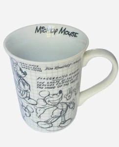Disney Sketchbook MICKEY MOUSE Ceramic Coffee Mug Brand New - Picture 1 of 3