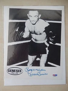 Carmen Basilio Autographed 8" X 10" Photograph with PSA/DNA COA - Picture 1 of 3