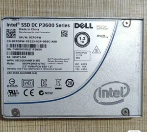 1.2TB P3600 Intel SSD NVME Server SSDPE2ME012T4D U.2 Solid State Drive 0CPDPW - Picture 1 of 4