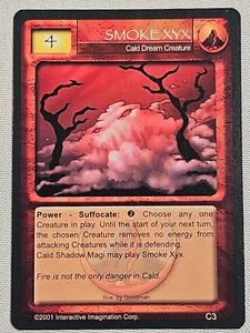 Magi Nation Duel - SMOKE XYX - Cald Dream Creature - Vintage 2001 Rare C3 Animite - Bild 1 von 6