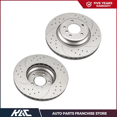 Par 2 rotores de freno delanteros perforados para BMW 335d 335i xDrive 335is 335xi X1 Foto 1 de 4