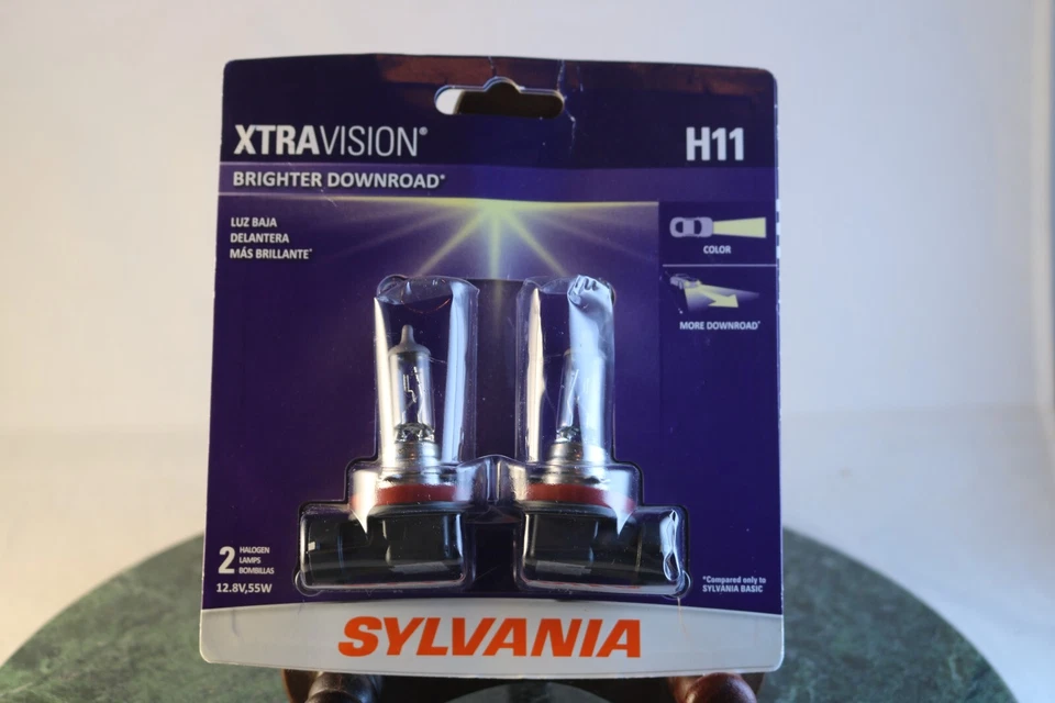 SYLVANIA - H11 XtraVision - Faro halógeno de alto rendimiento, contiene 2 bombillas Foto 1 de 4
