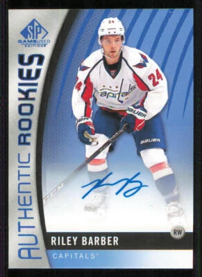 2017-18 SP Game Used AUTO Blue #131 Riley Barber E - Image 1 of 2