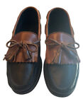 Sebago Lites schwarz und braun Halbschuhe Kilties Quasten Herren Größe 10 mittlere Schuhe