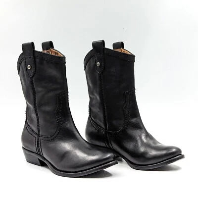 Botas vaqueras de cuero negras Fossil para mujer talla 5,5 Foto 1 de 4