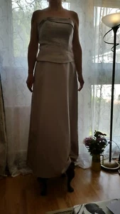 Cappuccino Ladies evening ball gown UK 12 ,EU 40.Beautiful long evening dress - Picture 1 of 10