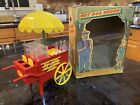 PLASTIC HOT DOG WAGON BY IDEAL OLD STORE STOCK IN RARE ILLUSTRATED BOX 1950’s