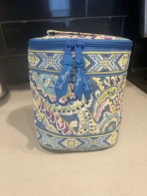 Vera Bradley Lunch Sack Blue Green Insulated Zip Around With Handle - Image 1 of 3