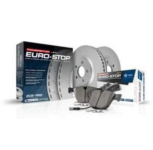 For Volvo S60 2004-2007 PowerStop ESK5039 Euro-Stop Premium Plain Rear Brake Kit - Picture 1 of 4