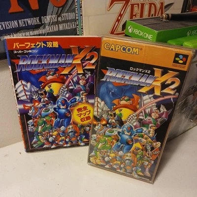 Super Famicom Rockman X2 CIB + Strategy Guide Japan SFC game US Seller - Image 1 of 4