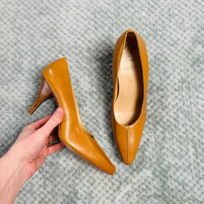 TACONES DE GATITO VINTAGE RETRO Y2K CUERO MARRÓN CÁLIDO PUNTA MADELINE WMNS 8 Foto 1 de 4