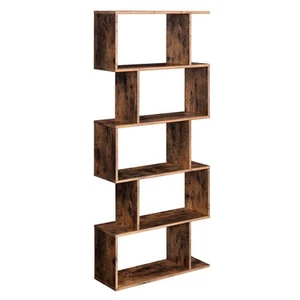 Bookcase, 5-Tier Bookshelf, Display Shelf and Room Divider, Freestanding Deco... - Picture 1 of 8