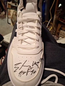Bullets Rockets Elvin Hayes HOF 90 Signed Adidas Sneaker Schwartz COA - Picture 1 of 6
