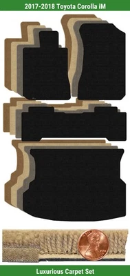 Juego de alfombrillas de lujo personalizadas para Toyota Corolla iM 2017-2018 (4 piezas) #10MO Foto 1 de 4