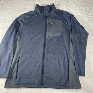 Columbia Zip Up Jacke Herren Large dunkelblau/grau Wechsel, Wandern, Outdoor - Bild 1 von 9