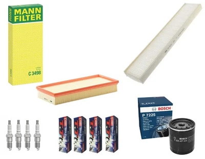 Service Kit Fits Ford Mondeo III 1.8 2.0 16v Air Oil Cabin Filter Spark Plugs - Image 1 of 4