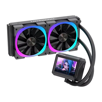 AIO High-Performance CPU Liquid ARGB Black 240MMCooler 4-inch Screen Animated - Image 1 of 4