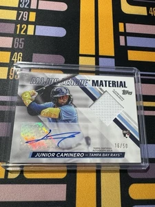 Junior Caminero ROOKIE AUTO /50 2024 Topps Update Major League Material - Bild 1 von 2