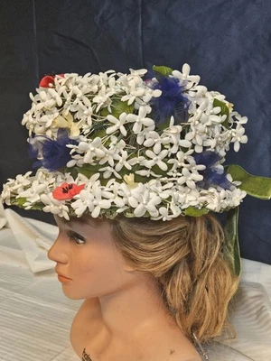 CUBO FLORAL VINTAGE ALBRIZIO NUEVA YORK 1959 PARA ALEGRES DE PROVIDENCIA ¡HERMOSO! Foto 1 de 4