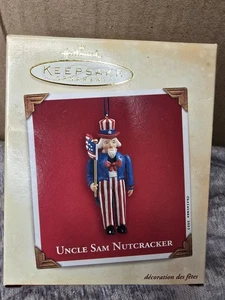Ornamento schiaccianoci Hallmark Keepsake Zio Sam 2003 - Foto 1 di 1