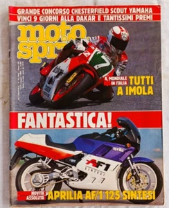 MOTOSPRINT 20/1988 YAMAHA TZR 125 APRILIA AF/1 SINTESI 125 - Imagen 1 de 15