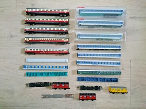 Fleischmann Spur N Wagen Konvolut DC teilw. in OVP für Bastler - Bild 1 von 9