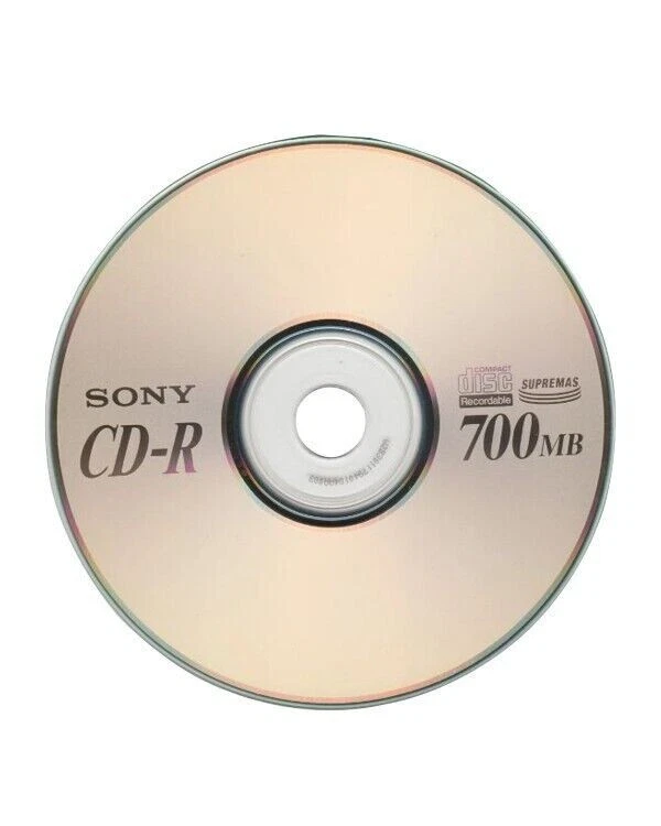 7 discos multimedia Sony CD-R 52X 700 MB en blanco en fundas de papel Foto 1 de 1