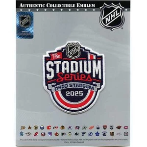 2025 NHL Stadium Series Game Jersey Patch Columbus Blue Jackets Detroit Red Wing - Picture 1 of 3