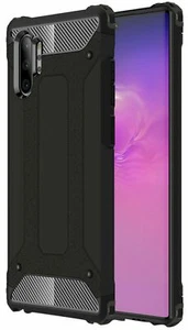 Samsung Galaxy Note 10 Plus Ultra Slim Shockproof Bumper Protection Cover Carbon - Picture 1 of 49