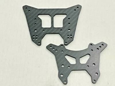 5mm HD Carbon Fiber Front & Rear Shock Tower for 1/8 Arrma Kraton 6s EXB BK - Image 1 of 4