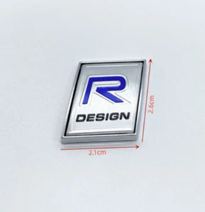 Logo Volvo R DESIGN Métal Autocollant Emblème Coffre Arrière RDESIGN - Imagen 1 de 1
