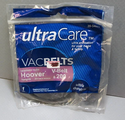 Ultra Care Vacuum Belt Hoover V-Belt & 200 Uprights 40201200 &38528034 - Image 1 of 2
