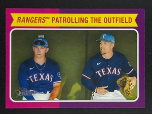 WYATT LANGFORD EVAN CARTER 2024 Topps Heritage High Number #CC-3 Rangers Rookies - Picture 1 of 2