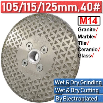 M14 Porcelain Tile Thin Diamond Dry Cutting Grinding Blade/Disc Grinder Wheel UK - Image 1 of 4