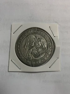 Lucky & Gift Copper Coin “ Evil ‘s Hug“ 40mm Big Coin - Picture 1 of 2
