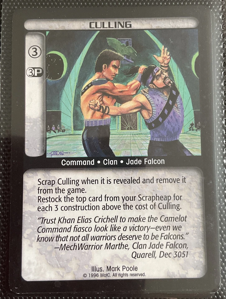 Battletech Card Culling - Rare - Ungraded Limited - CCG - Image 1 of 1