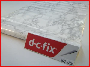 Light Grey Marble Self Adhesive Vinyl Wrap Sticky Back Film DC FIX 1mx45cm 2256 - Picture 1 of 12