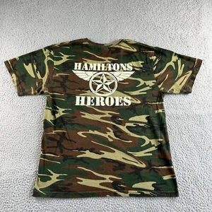 Code V T Shirt Mens Large Green Camo Tee Hamilton Heroes Army Military Outdoor - Picture 1 of 8