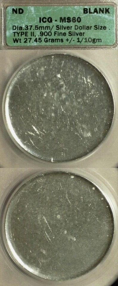 Error: ND (2000F) Silver Dollar Size Proof Blank Type II CT145 - Image 1 of 1