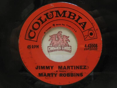 Marty Robbins – Jimmy Martinez / Ghost Train, 45 RPM VG (WF) Foto 1 de 2