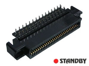 1pc 60pin / way (2x30) CARD EDGE pitch 1,27mm angled 90° FCN-225J060-G/0 FUJITSU - Imagen 1 de 2