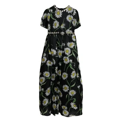 DOLCE & GABBANA Kids Dress Black Floral Embellished A-line s. 12 years 5630usd - Image 1 of 4