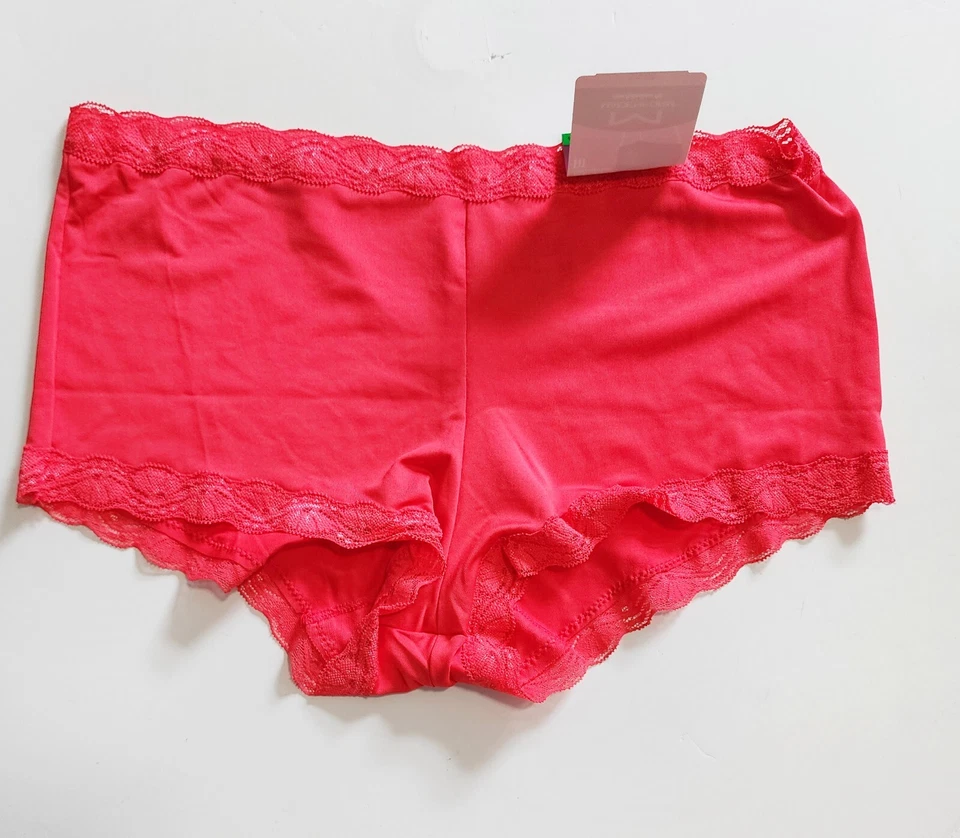 3 Maidenform Microfibra Boyshort Ropa Interior Panty Rojo Piedra 40760 Talla 6/M - Nuevo con Etiquetas Foto 1 de 1