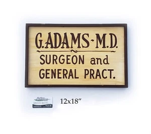 Gunsmoke Doc Adams Office Sign replica hand painted - Picture 1 of 11