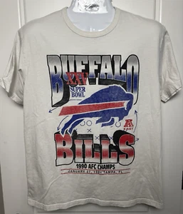 NFL Buffalo Bills Super Bowl XXV 1990 AFC Champs Reprint Shirt- Men's XL - Picture 1 of 3
