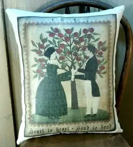 ALMOHADA DE VALENTÍN DE COLECCIÓN ANTIGUA ARTE POPULAR FRACTURA ESTILO MANZANO MANZANO - Imagen 1 de 10