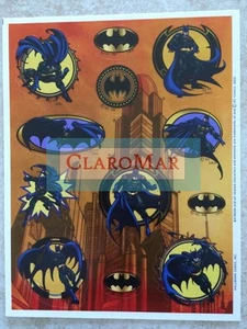 ☀️ NEW Hallmark Cards BATMAN Stickers DC Comics One Sheet VINTAGE - Picture 1 of 1