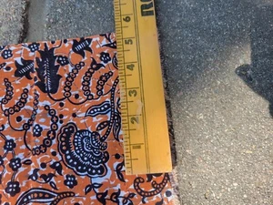 Vibrant Vintage African Printed Cotton Fabric Cloth 3 Yards By 41 Inches BATIk - Picture 1 of 6