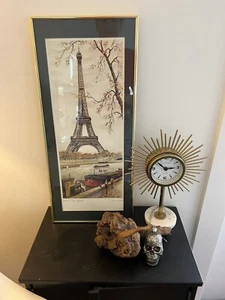 Raphael Ortiz Alfau - PARIS Eiffel Tower Framed Signed Print Lithography - Picture 1 of 13