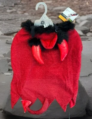 NUEVO CON ETIQUETAS Disfraz de Perro Diablo Rojo Brillante Petco Halloween Talla Grande Disfraz para Mascota Foto 1 de 4